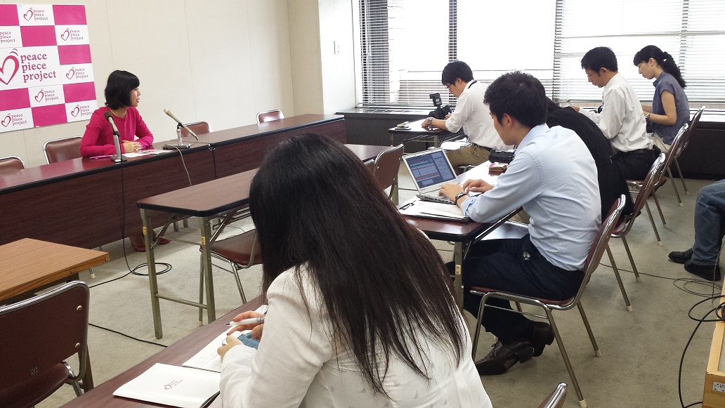 広島市役所にて記者会見を行いました。